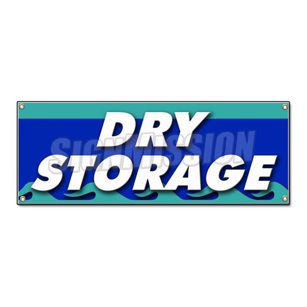 DRY STORAGE BANNER SIGN self weatherized waterproof protected monthly secure